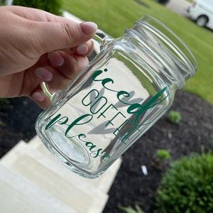 Ice coffee glass cup